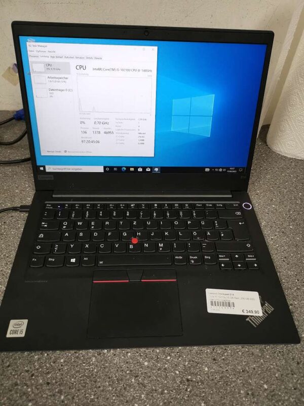 Lenovo Thinkpad E14 | Core i5-10210u |16 GB Ram | 256 GB SSD | Intel UHD Graphics | Zustand: Gut