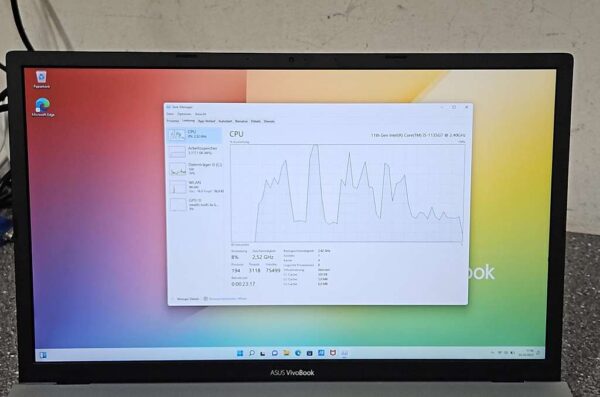 Asus Vivobook  k712E   | i5-1135G7  | 8GB Ram  | 512 SSD  | intel iris Xe Graphisc  | Rechnung | mit Ladegerät  | Zustand: Wie Neu – Bild 3
